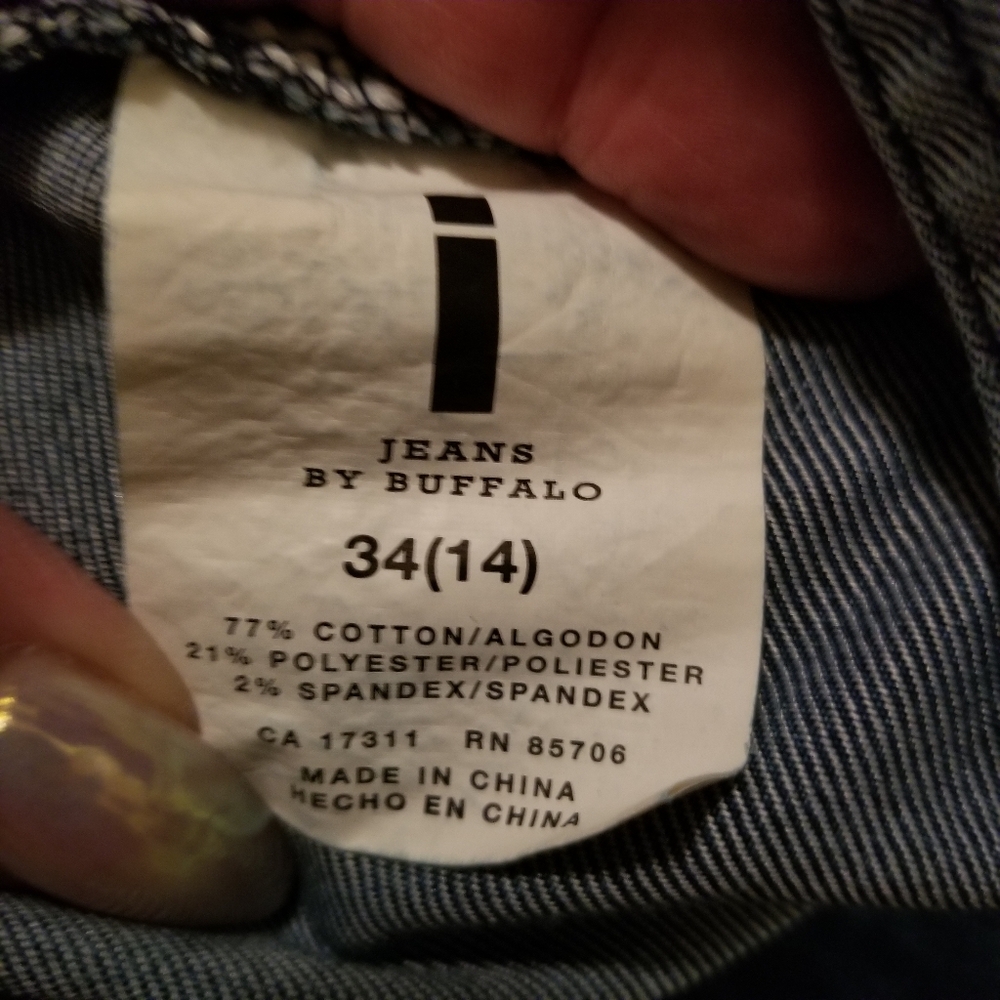 Floral Print Jeans. i jeans By Buffalo Sz 14 Denim. Womens. - Picture 9 of 16